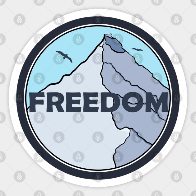 snowy mountain for skiers and hikers Sticker by Johan13